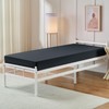 VACVELT Cot Fitted Sheet, 31 x 75 Inch Charcoal Black