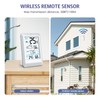 OQIMAX Indoor Outdoor Thermometer Digital Weather Station Temperature Hygrometer Indoor