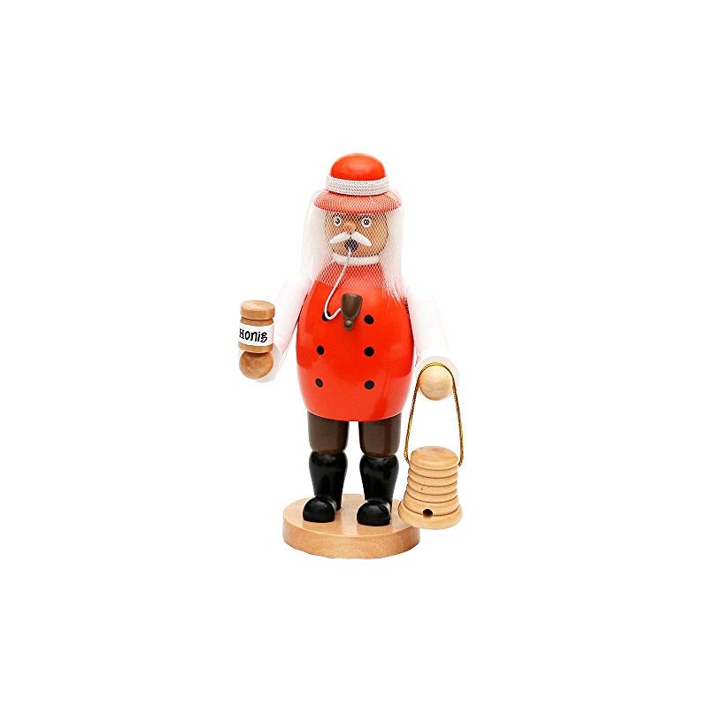 Wichtelstube-Kollektion Wooden Incense Smoker Beekeeper Orange 11 x 8 x