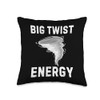 Big Twist Energy Tornado Storm Weather Tornados Twister Throw Pillow