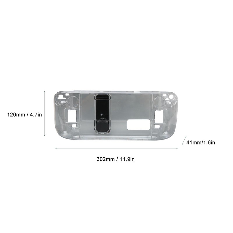 Protective Case Compatible with Steam Deck Game Console, Clear Shockproof