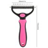 Pet Undercoat Rake Double Sided Knots Removal Grooming Massage Dog