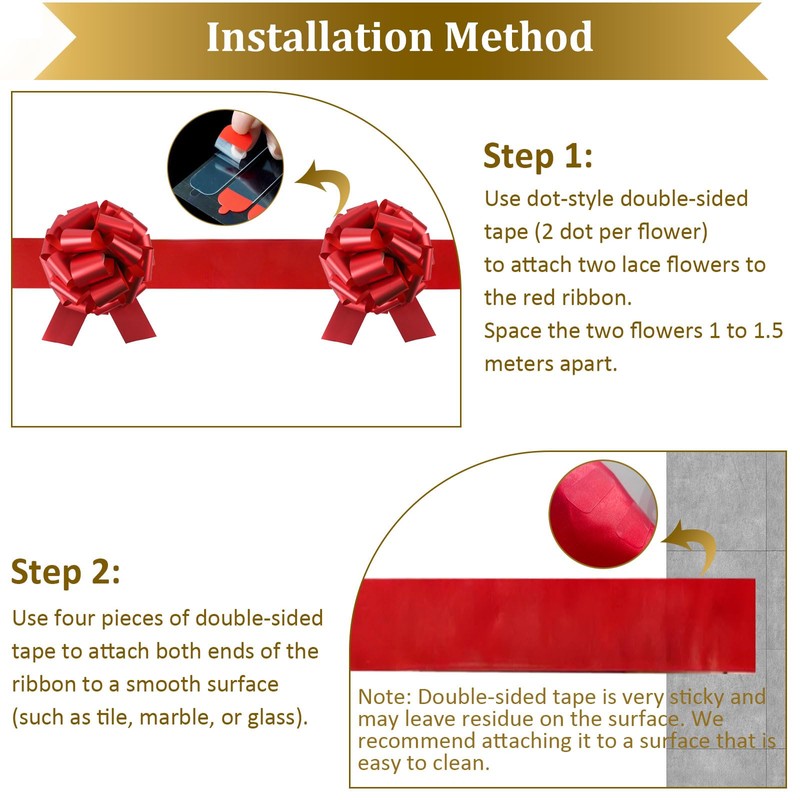 Ribbon Cutting Ceremony Kit with Gold Ceremonial Scissors (5-Person Set)
