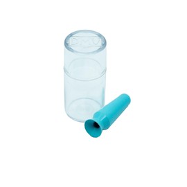 DMV Scleral Cup Large Contact Lens Handler - Inserts Scleral Contact Lenses and Prosthetic Eyes (Ventless) - Pack of 3 Light Blue