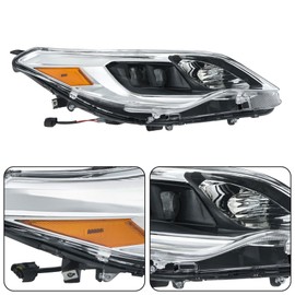 Silscvtt 1PC Passenger Side Replacement for Toyota Avalon 2013-2015 Halogen Projector Headlamp TO2503215 8111007121 Headlights Assembly