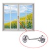 Kare & Kind 4-Inch Hook and Eye Latch, Silver Door