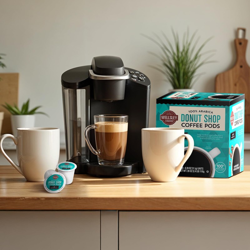 Wellsley Farms Donut Shop Coffee Pods | Medium Roast |