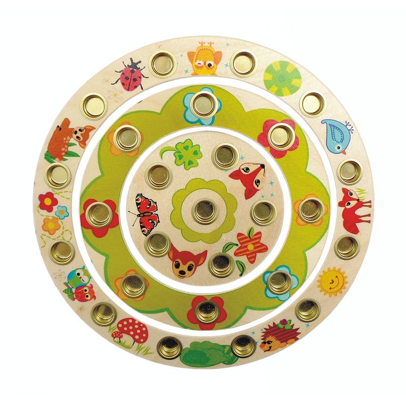 Hess 15644 Wooden Forest Animals Birthday Rings Baby Toy, 22