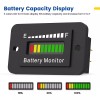 Unbranded BM210 Waterproof LED Battery Gauge for Golf Carts Acid
