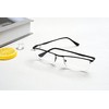 Eyekepper Qualität Halbrand Metall Lesebrille Federscharnier Lesehilfe in Schwarz+1.50