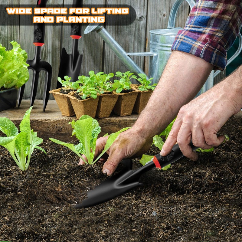 AUSYIWI Garden Tools Aluminium Garden Hand Tools with Non-Slip Rubber