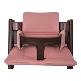 Kadem® Seat Cushion 100% Organic Cotton Classic Cushion Seat Cover High Chair Cushion 2-Piece Suitable for Stokke Tripp Trapp High Chair Machine Washable Easy Quick Attachment Fuchsia