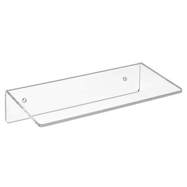 Zeigis Wall Shelf 200 mm Wide, 100 mm Deep, Acrylic Gas, Acrylic Shelf, Wall Shelf, Wall Bracket, Transparent, Goods Presentation, Clear