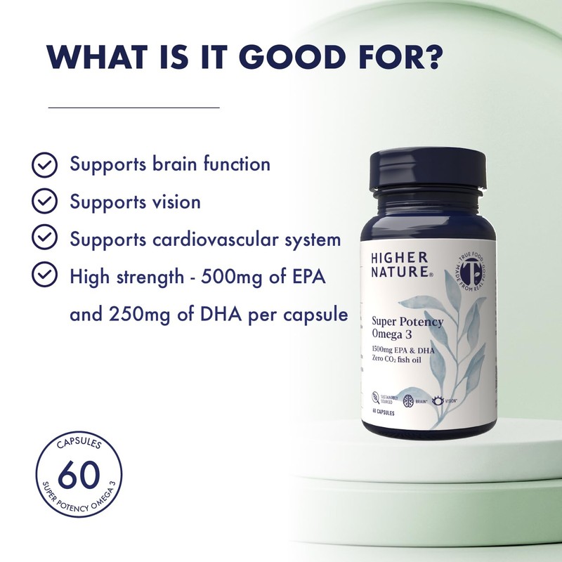 Higher Nature - Super Potency Omega 3 - Fish Oil