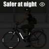 ALLY-MAGIC Adesivi riflettenti, 42 pezzi, adesivi riflettenti per bicicletta, moto,