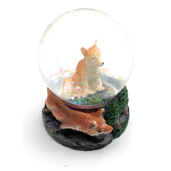 Onwomania Fox Red Fox Wild Dog Height 6.5 cm Snow