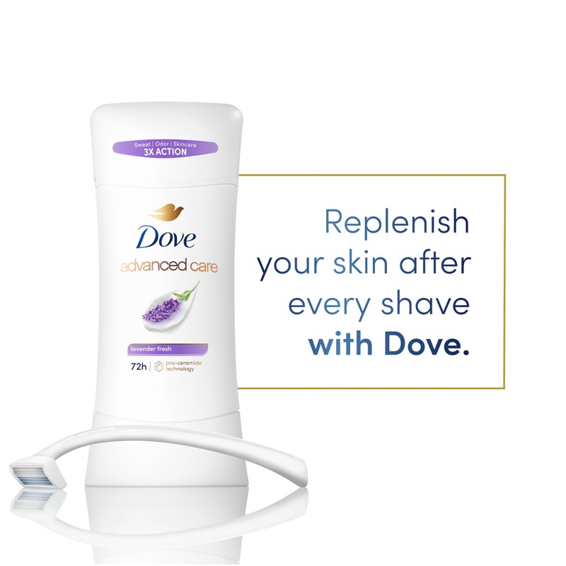 Dove Advanced Care Antiperspirant Deodorant Stick Lavender Fresh for Helping