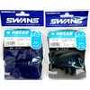 SWANS Swim Cap Two Way Cap Adult Black SA-8B Free