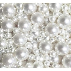 LolaSaturdays™ Pearls 850pcs Loose Beads - no Hole (Assorted, White)