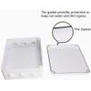 Heyiarbeit 1Pcs 150x110x70mm/5.91" x 4.33" x 2.76" ABS White Dustproof