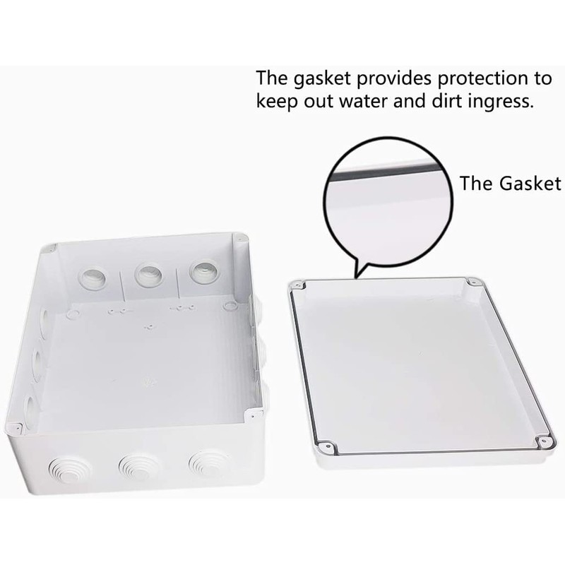 Heyiarbeit 1Pcs 150x110x70mm/5.91" x 4.33" x 2.76" ABS White Dustproof