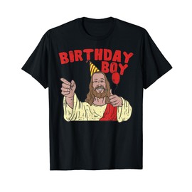 Christmas Birthday Boy Funny Jesus Christian Gift T-Shirt