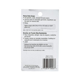 Dritz Nickel Heavy Duty Snaps 5/8in