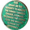 Dragonfly Green Glitter One Day At A Time Serenity Prayer
