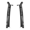 Black Front Windshield A-Pillar Interior Trim Moldings & Hardware for