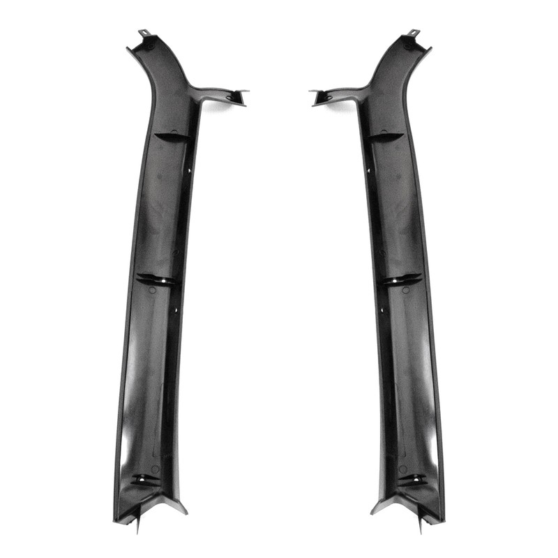 Black Front Windshield A-Pillar Interior Trim Moldings & Hardware for