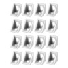 sourcing map 16Pcs Inside Corner Bracket Gusset, 20x20x17mm 2020 Angle