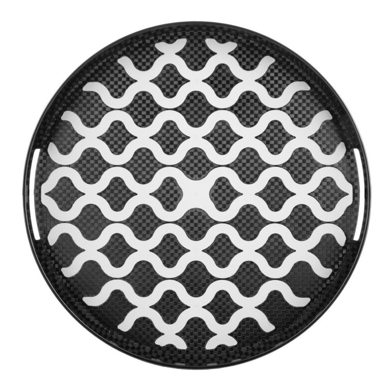 Olympia Kristallon PC Round Non Slip Tray with Handles -