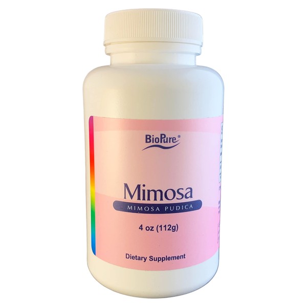 BioPure Mimosa – Wildcrafted Organic Mimosa Pudica Powder to Eliminate Unwanted Organisms, Toxins, & Debris from Gastrointestinal Tract for Gut Health & Balanced Flora Proliferation & Microbiome – 4oz