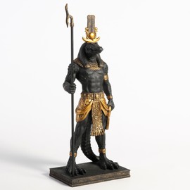 Veronese Design 11 3/8 Inch Sobek Egyptian God of The Nile Polyresin Hand Painted Collectible Figurine Statue