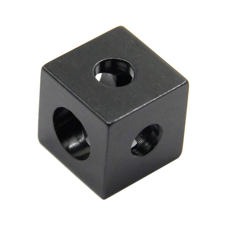 Befenybay 4PCS Black Corner Bracket Cube (20x20x20mm) for 6mm Slot