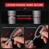 FEGVE Titanium Quick Release Keychain Clip and 28mm Key Ring,