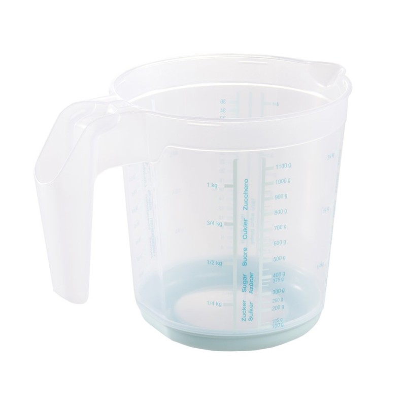 Keeeper Massimo Measuring Jug with Anti Slip Plastic 1 Litre,