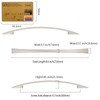 Amerdeco 10 Pack Brushed Satin Nickel Cabinet Pulls 3-3/4 Inch(96mm)