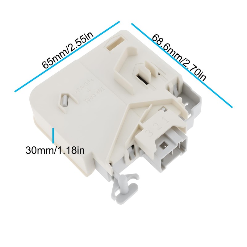 EMSea Locking Switch for Washing Machine 616876 62BS42C Compatible with