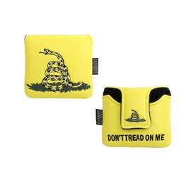 SHABIER Yellow Golf Large Mallet Headcover with Snake Design for Golf Putter Club