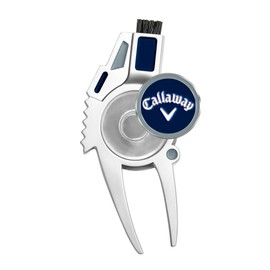 Callaway 4-in-1 Golf Divot Repair Tool, Navy/Silver