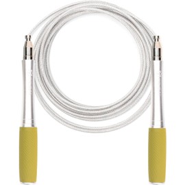 Cuerda de saltar para hombres y mujeres, ultra rápida, de alta velocidad, diseño autobloqueante sin tornillos con asas de aluminio y empuñaduras texturizadas de silicona, diseñada con precisión para