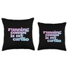 Running Comps Is My Cardio Throw Pillow