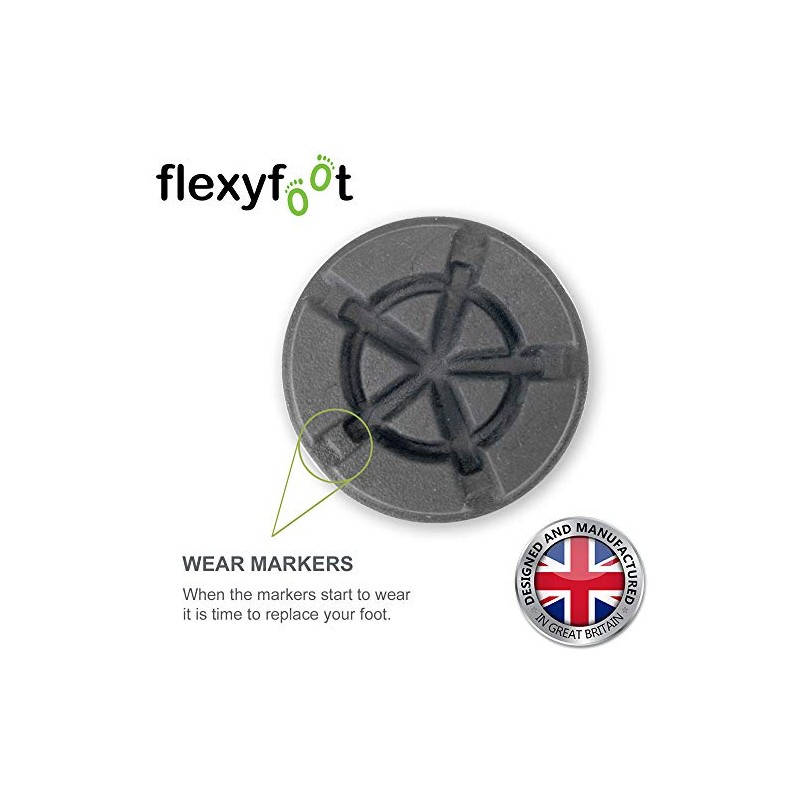 Flexyfoot Ltd Flexyfoot Shock Absorbing Crutch Ferrules C All Sizes