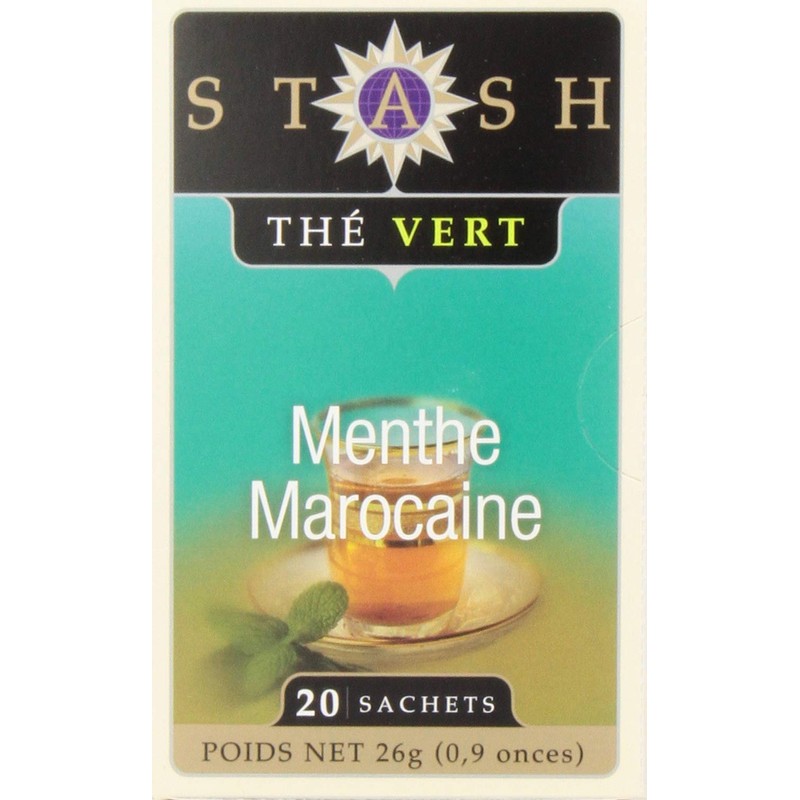 Stash Tea Moroccan Mint Green Tea - Caffeinated, Non-GMO Project