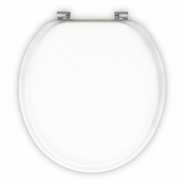 HEAVY DUTY Luxury Round Toilet Seat with Non-Soft Close Metal