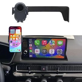Car Phone Holder for 2022-2025 2026 Honda Civic Accessories,Phone Mount with Dash Organizer for Civic with 9-inch Screen,Hands-Free 360 Degree Rotation Dash Mount Cell Phones Holder