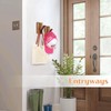 KINGSOW 2Pack Wooden Coat Hooks: Folding Rustic Wall Mounted Hook