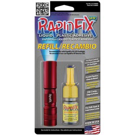 RapidFix UV Liquid Plastic Adhesive 10ml Single Pack Refill