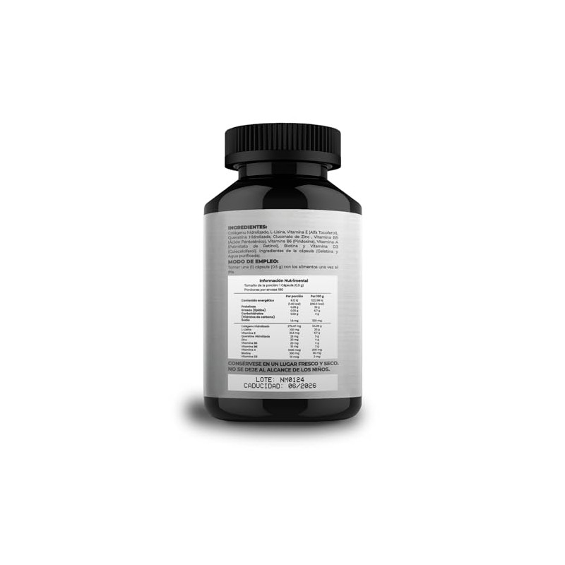 Naima Multivitamínico Hombres 180 Cápsulas Complejo Capilar Cabello Barba Bigote
